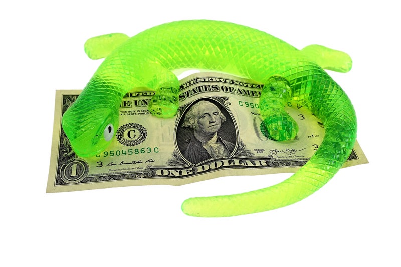 JA-RU Giant Sticky Lizard, Alligator, Snake Stretchy Fidget Toy (1 Pack Assorted) Fake Rubber Snake for Kids. Stress Relief Toy. Reptile Party Favors, Goodie Bags Stuffers. 430-1A - Image 4